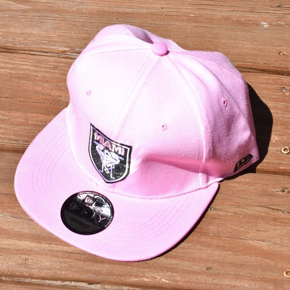New!! Pink Inter Miami FC MLS Home Soccer Football Hat Adult Men's Snap Back - Picture 2 of 2